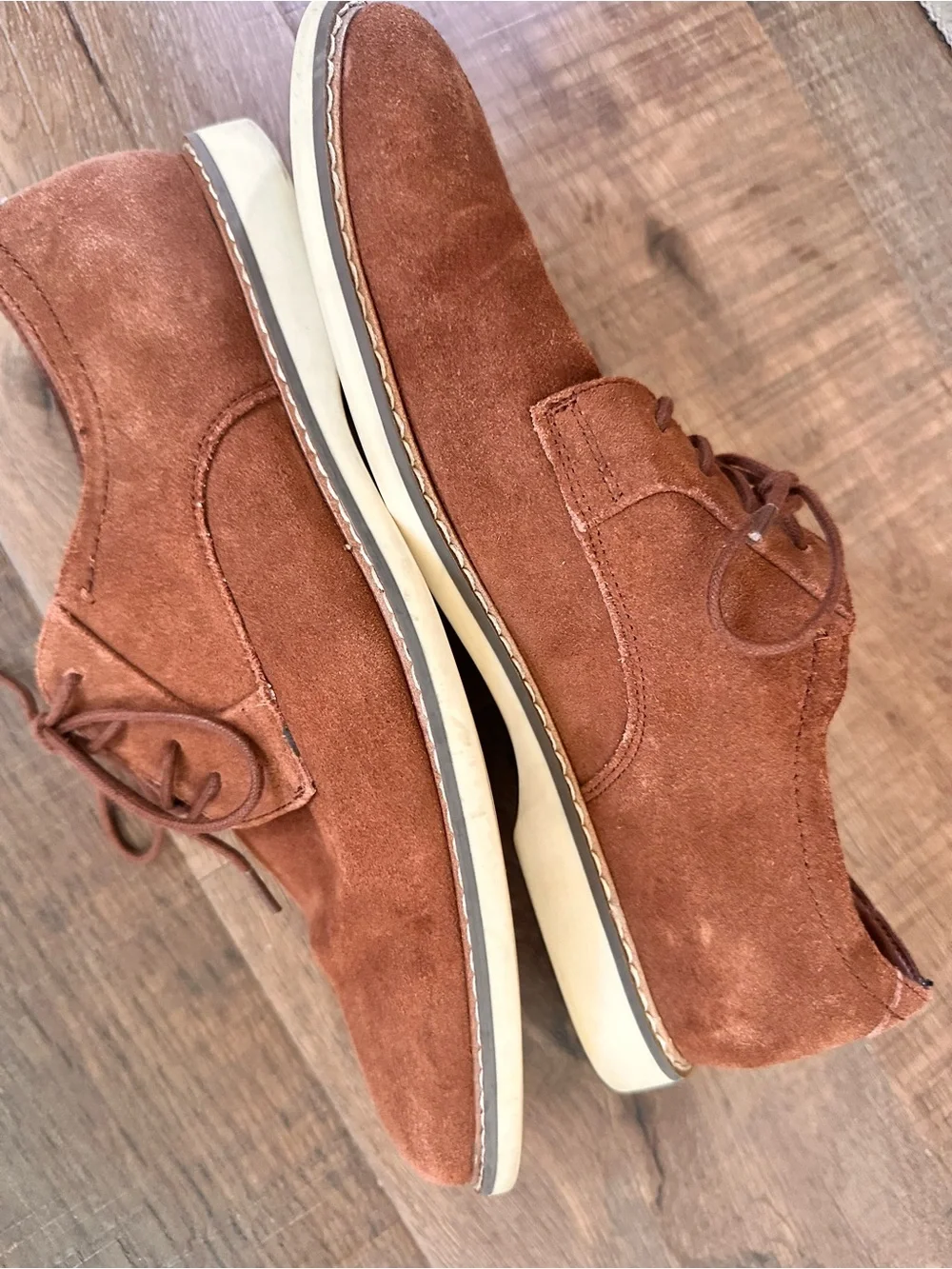 BP Men's Suede Bpshane-Lea lace up shoe in brown men’s size 11